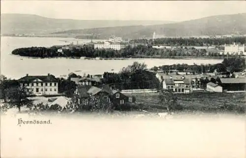 Ak Hernösand Härnösand Schweden, Gesamtansicht