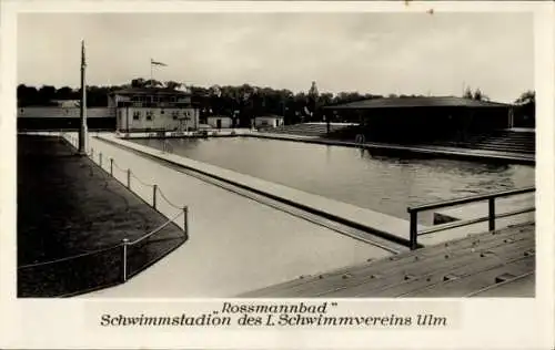 Ak Ulm an der Donau, Rossmannbad, Schwimmstadion des 1. Schwimmvereins