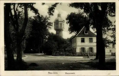 Ak Neu Ulm in Schwaben, Wasserwerk, Wasserturm