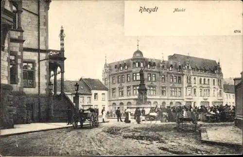 Ak Rheydt Mönchengladbach am Niederrhein, Markt