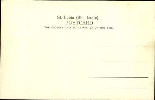 Ak Castries St Lucia, Teilansicht