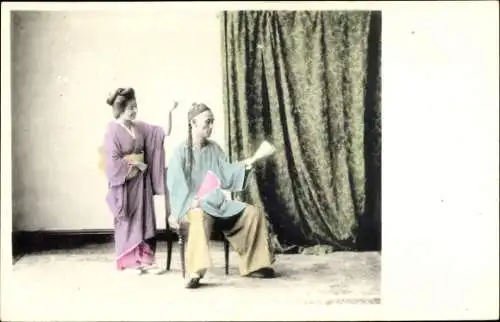 Ak Hong Kong China, zwei Chinesen, Theater