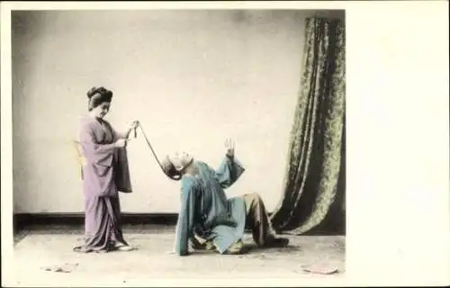 Ak Hong Kong China, zwei Chinesen, Theater