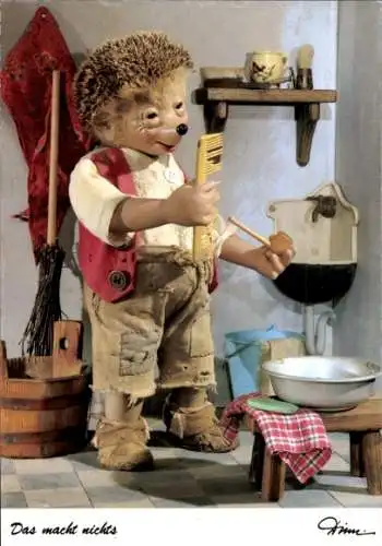 Ak Mecki der Igel, kaputter Kamm, Das macht nichts