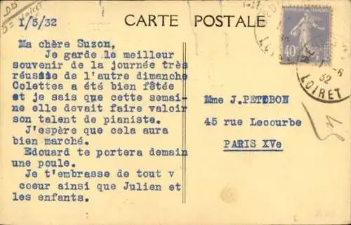 CPA Meung sur Loire Loiret, Elevage du Petit-Aunay