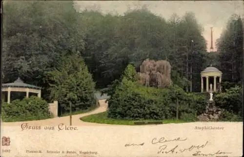 Ak Bad Cleve Kleve am Niederrhein, Gruß aus Cleve. Amphitheater