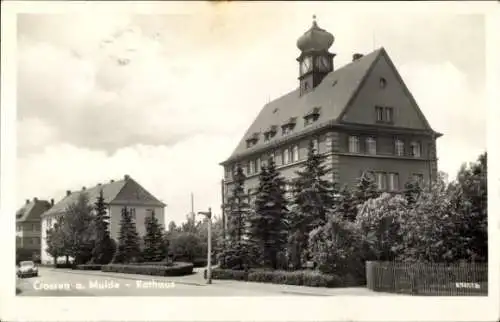 Ak Crossen an der Mulde Zwickau Sachsen, Rathaus, Crossen a. Mulde