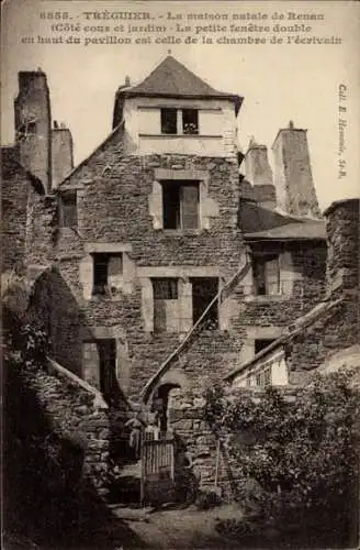 Ak Tréguier Côtes d’Armor, Geburtshaus von Renan in Treguier