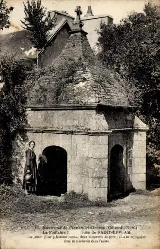 Ak Plestin les Grèves Cotes d'Amor, La Fontaine, St-Efflam