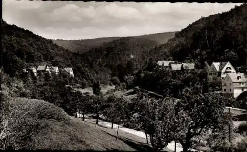 Ak Bad Nassau an der Lahn, Blick ins Kaltbachtal, rechts das Kurhaus.