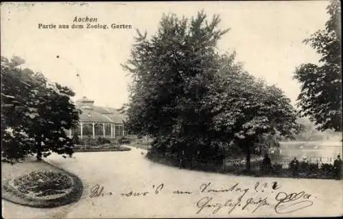 Ak Aachen, Partie aus dem Zoologischen Garten, Aachen