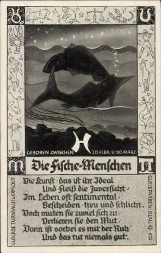 Ak Sternzeichen Fische, Horoskop, 20. Februar bis 20. März