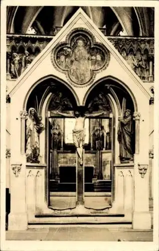 Ak Inneres der Kirche, Altar