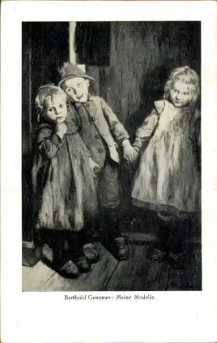 Künstler Ak Genzmer, B., Meine Modelle, Kinderporträts