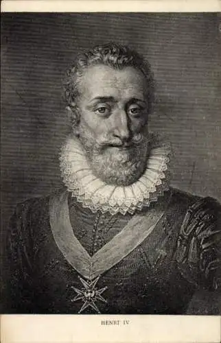 Ak König Heinrich IV. von Frankreich, Porträt