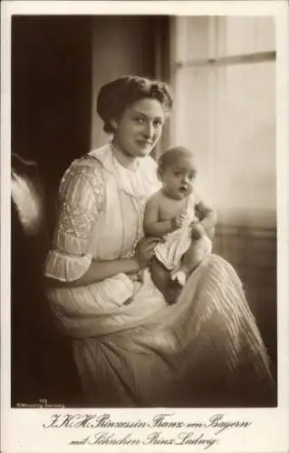 Ak Prinzessin Franz von Bayern, Prinz Ludwig
