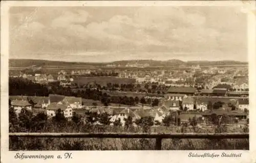 Ak Schwenningen am Neckar, Stadtansicht von Schwenningen am Neckar, südwestlicher Stadtteil