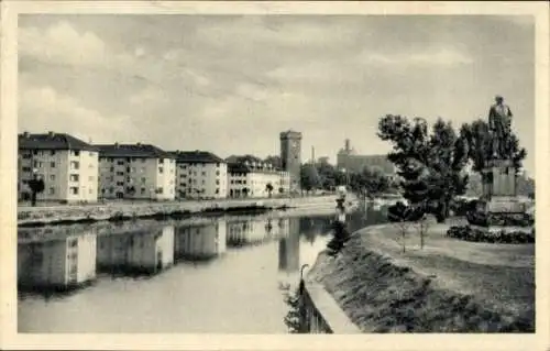 Ak Heilbronn am Neckar, Götzenturm, Bismarckdenkmal