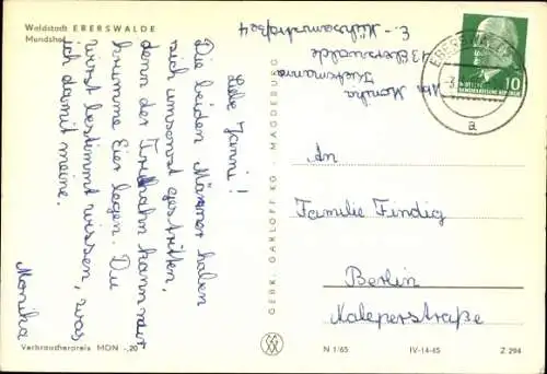 Ak Eberswalde in Brandenburg, Mundshof