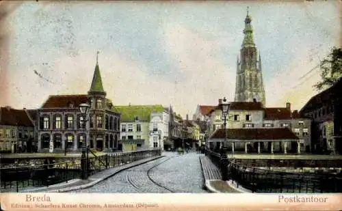 Ak Breda Nordbrabant Niederlande, Postkantoor