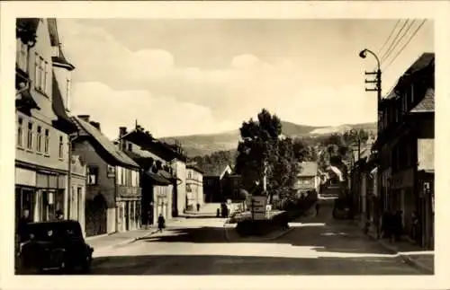 Ak Zella Mehlis im Thüringer Wald, Museumsplatz