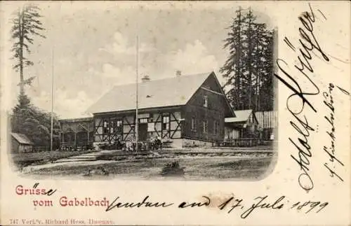 Ak Ilmenau in Thüringen, Berghotel Gabelbach