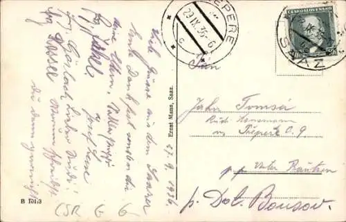 Ak Žatec Saaz Region Aussig, Ringplatz