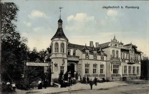 Ak Rumburk Rumburg Reg. Aussig, Ansicht vom Jagdschloss