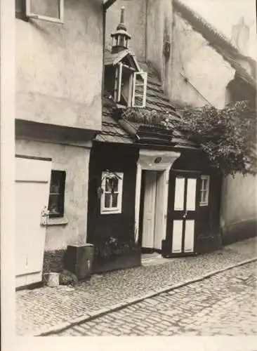 Ak Praha Prag Tschechien, Hradčany Hradschin, Kleistes Haus, Golden Gässchen
