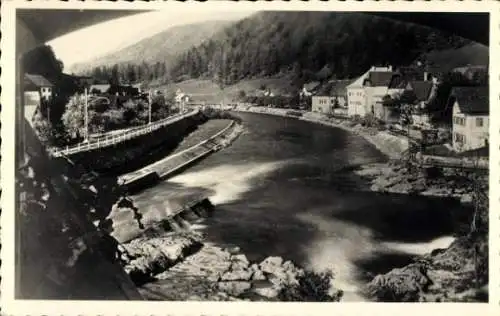 Ak Lauffen bei Bad Ischl Oberösterreich, Blick vom Künstlerstübl