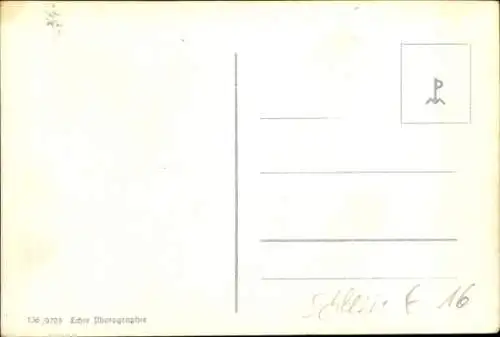 Ak Gliwice Gleiwitz Oberschlesien, Staatliches Eichendorff-Ober-Lyzeum, Gebäude in schwarz-wei...