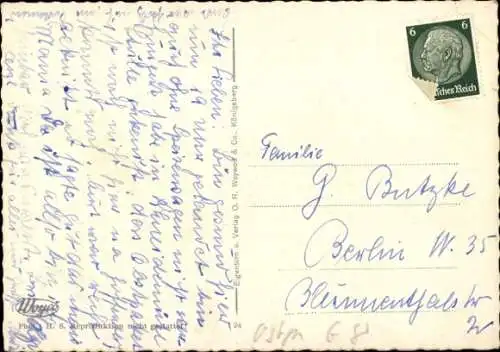 Ak Kaliningrad Königsberg Ostpreußen, Hundegatt, Speicherhäuser, Schleppschiff