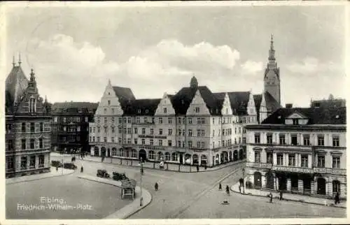 Ak Elbląg Elbing Westpreußen, Friedrich-Wilhelm-Platz