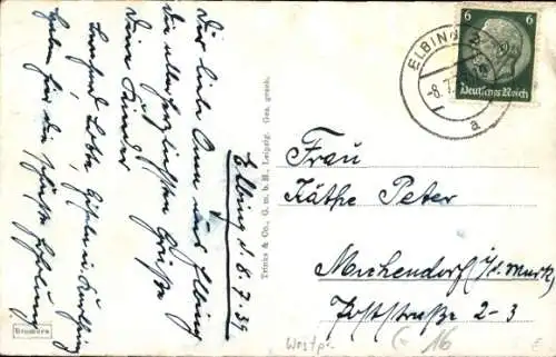 Ak Elbląg Elbing Westpreußen, Friedrich-Wilhelm-Platz