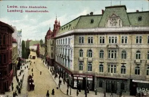 Ak Lwiw Lwów Lemberg Léopol Ukraine, Akademiestraße