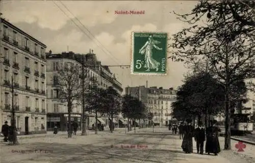 CPA Saint-Mandé Val de Marne, Rue de Paris
