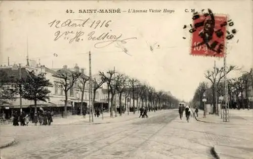 CPA Saint-Mandé Val de Marne, Avenue Victor Hugo