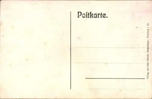 Ak Gahlenz Oederan Sachsen, Schulgebäude, Gruß von der Schulweihe