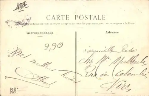 Ak Puteaux Hauts de Seine, Straßenansicht, Rue Godefroy, Geschäft