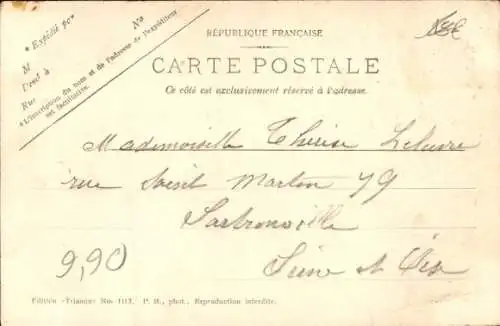 Ak Étampes Essonne, Notre-Dame-du-Fort, Kirche, Straßenpartie