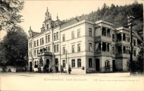 Ak Bad Blankenburg, Schwarzathal, Hotel Chrysopras