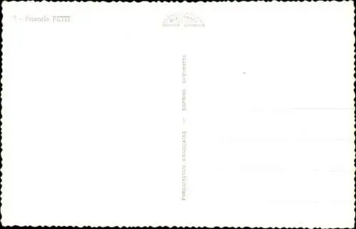 Ak Schauspielerin Pascale Petit, Portrait, Feder