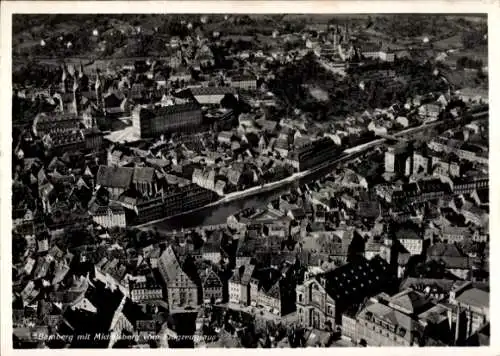 Ak Bamberg in Oberfranken, Fliegeraufnahme, Michaelsberg