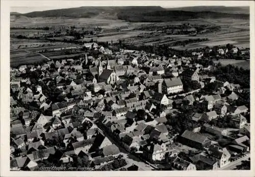 Ak Gerolzhofen in Unterfranken, Fliegeraufnahme