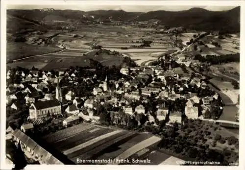 Ak Ebermannstadt in Oberfranken, Fliegeraufnahme
