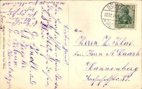 Ak Lenzen an der Elbe Prignitz, Bahnhofstraße