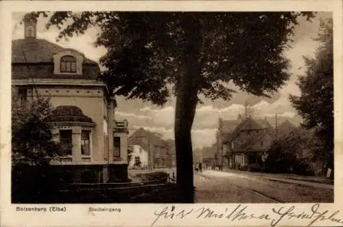 Ak Boizenburg an der Elbe, Stadteingang