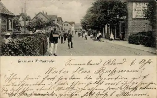 Ak Kaltenkirchen in Schleswig Holstein, Straßenpartie