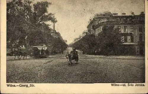 Ak Vilnius Wilna Wilno Litauen, Georg-Straße