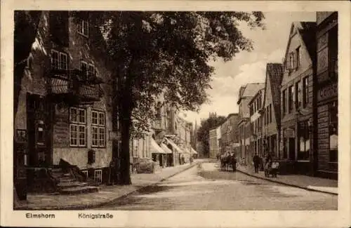 Ak Elmshorn in Holstein, Königstraße